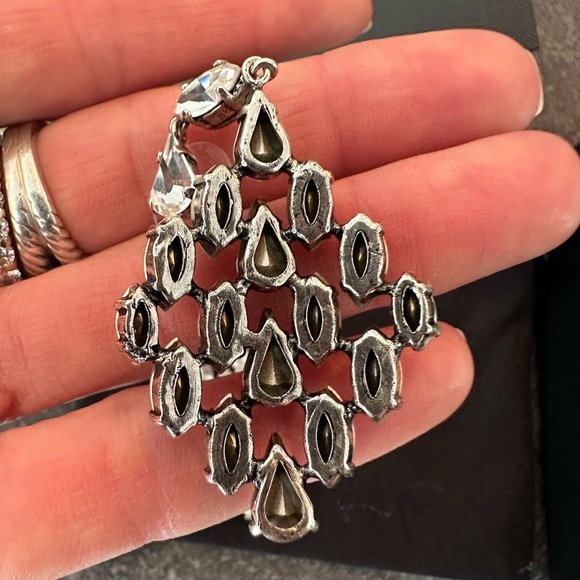 Saint Laurent Crystal Earrings brand new never worn - Picture 6 of 7